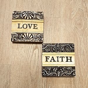 Wall decor LOVE FAITH